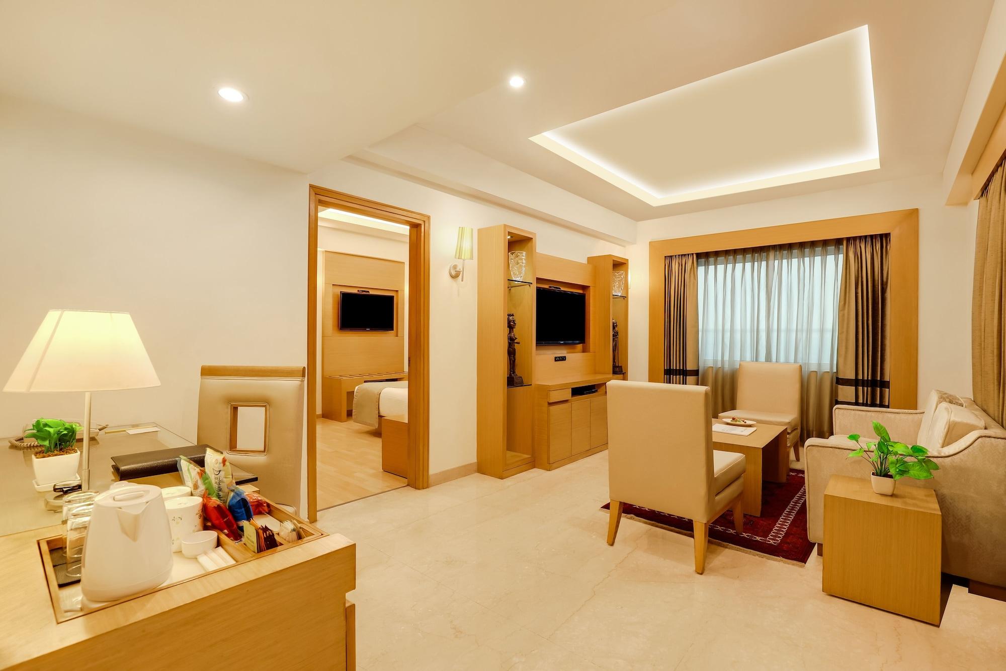 Lemon Tree Premier, Delhi Airport Hotel Új-Delhi Kültér fotó Suite room at the hotel